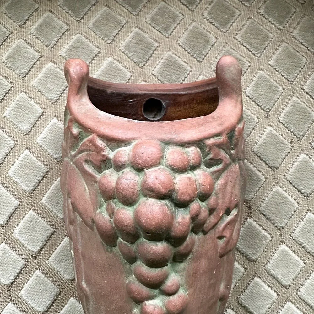 Vintage Pocket Vase with Grape Pattern